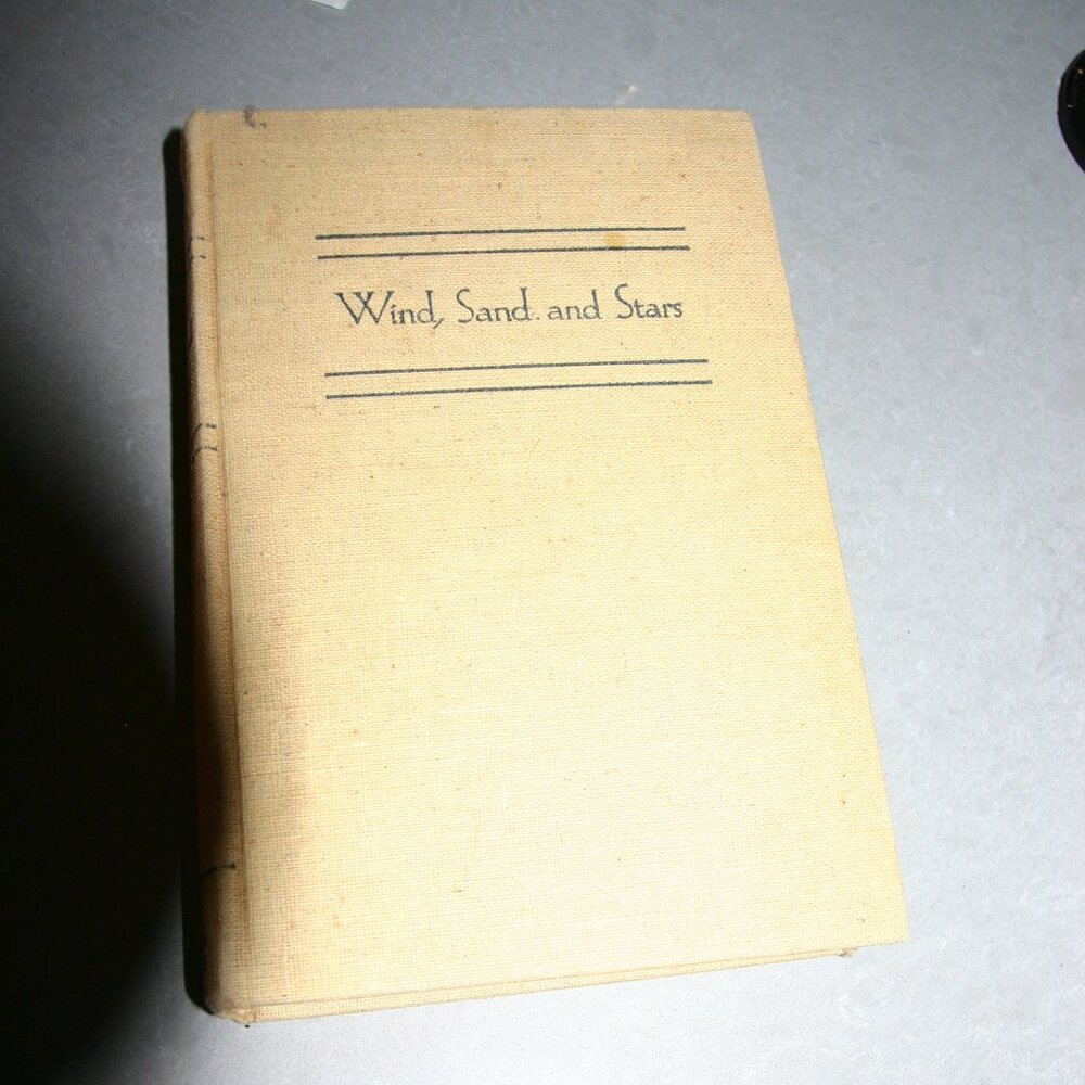 For aviation fans! "Wind, Sand and Stars," hardcover by Antoine de Saint-Exupery